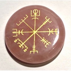 Viking Runic Compass Rose Quartz Viking Runic Compass Rose Quartz